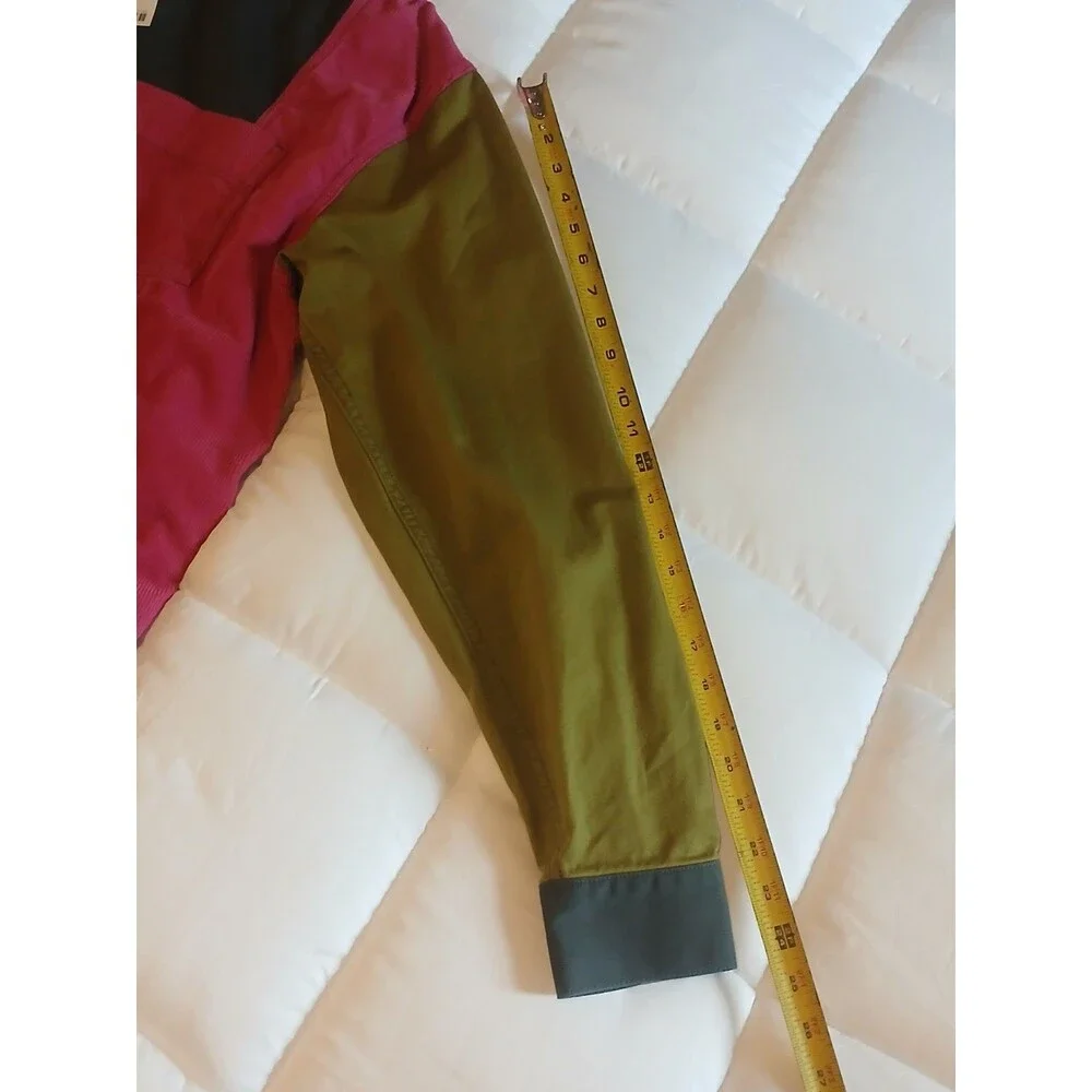 Urban Outfitters Colorblock Patchwork Button Up Shirt 90s Vintage Style M -NWT - Picture 7 of 8